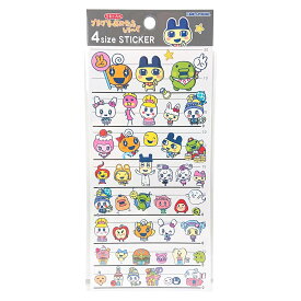 たまごっち 4サイズステッカー プチプチおみせっちA 日本製 シールシート キャラクターシール デコ 手帳 スマホ ノート 文具 かわいい コレクション