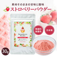 ストロベリーパウダー 30g 無添加 無着色 いちごパウダー いちご 粉 粉末 製菓材料 お菓子作り トッピン…
