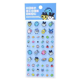たまごっち タイル風 シール デコレーション ブルー スマホデコ 推し活 かわいい 文房具 手帳 ノート スマホ ケース レトロ 立体的 アニメ キャラクター グッズ 雑貨 カミオジャパン