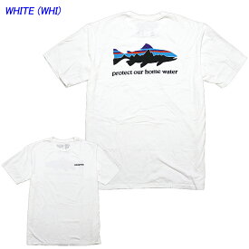 パタゴニア Tシャツ 定番 patagonia Home Water Trout Organic T-Shirt ホーム・ウォーター・トラウト・オーガニック・Tシャツ 半袖Tシャツ P6ロゴ 魚柄 ■品番 37547 ka