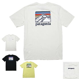パタゴニア Tシャツ 定番 メンズ ラインロゴ ポケット レスポンシビリティー patagonia Line Logo Ridge Pocket Responsibili T-Shirt半袖Tシャツ P6ロゴ ■品番 38511