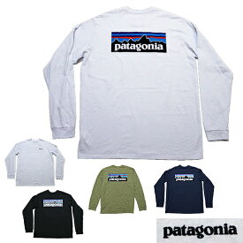 パタゴニア ロンT ロングTシャツ 長袖Tシャツ メンズ P-6ロゴ ロングスリーブ レスポンシビリティー Tシャツ patagonia P-6 Logo Long sleeve Responsibili T-Shirt 半袖Tシャツ P6ロゴ 品番 38518