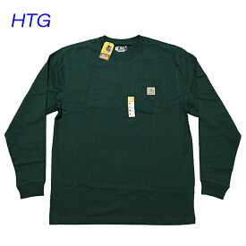 カーハート ロンT Tシャツ ポケT 1ポイント Carhartt Workwear Pocket Long-Sleeve T-Shirt K126 メンズ 長袖 無地 ポケット付き 定番モデル USAモデルUSカーハート ビッグサイズT ビッグシルエットT ヘビーウェイトT アメリカサイズ WIP UK