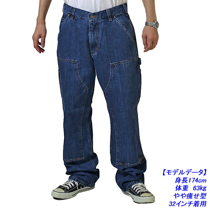 楽天市場】カーハート ぺインターパンツ ダブルニーデニムパンツ Wニー 