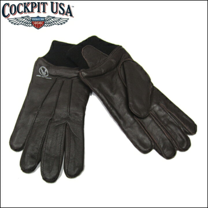 楽天市場】COCKPIT USA A-10コックピット レザーグローブ SEAL BROWN 