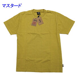 ステューシー 半袖Tシャツ STUSSY PIGMENT DYED CREW ピグメント加工 ヘビーウエィト素材 ニット 1140320▲