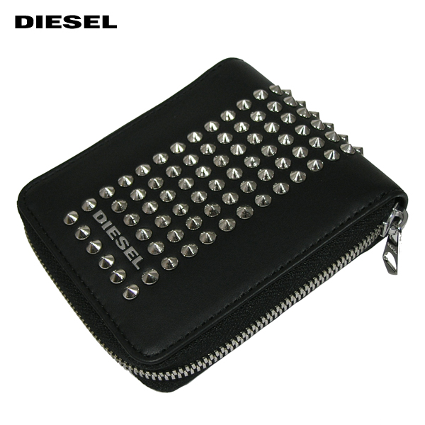 DIESEL ディーゼル 二つ折り財布 メンズ ウォレット スタッズ X05981 PR960 H1145 メンズ財布
