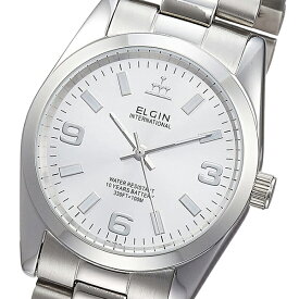 エルジン ELGIN 10気圧防水 10年電池搭載 メンズ腕時計 FK1421S-S
