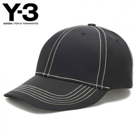 ワイスリー Y-3 キャップ H62993 BLACK ステッチ ロゴ 帽子 ベースボールキャップ ヨウジヤマモト アディダス adidas