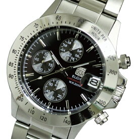 エルジン ELGIN クロノグラフ 20気圧防水 メンズ腕時計 FK1184S-B3