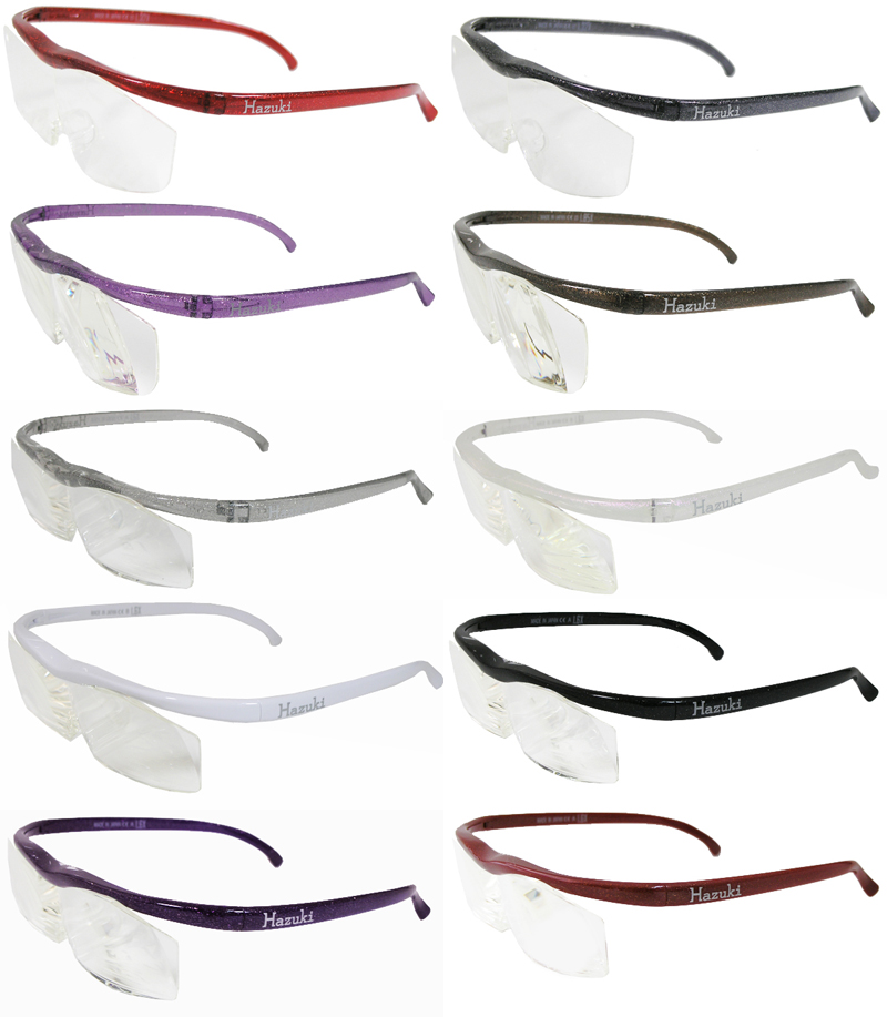 ハズキルーペ　ラージ　クリアレンズ　1.6倍　最新モデル　ブルーライト対応　老眼鏡　ルーペ