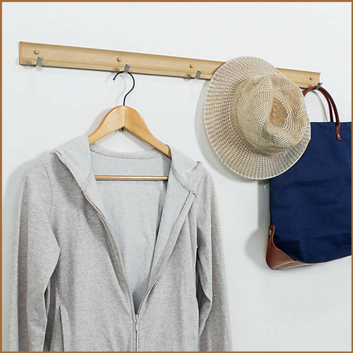 楽天市場 ウォールメイツ 正規品 スライドフック スーパー 60cm ウォールフック コートハンガー 洋服掛け フック4個付き 安全荷重 ピン5kg ネジ10kg Wall Mates 公式ショップ