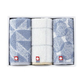 【暮らしラクラク応援セール】プッチ ミニタオル3枚セット ブルー 22709-48015-307 4076-067【取り寄せ・返品不可商品】