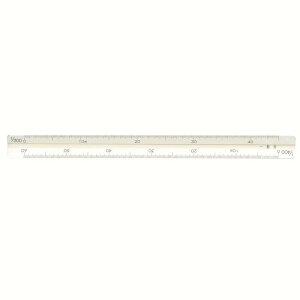 【暮らしラクラク応援セール】アルミ三角スケール15cm一般用ホワイト 014-0201【取り寄せ・返品不可商品】