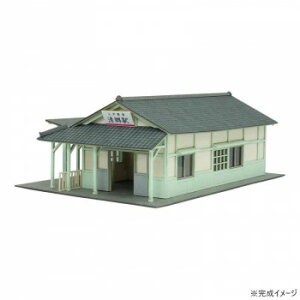 【暮らしラクラク応援セール】みにちゅあーとキット なつかしのジオラマシリーズ S=1/150 駅舎J MP03-114【取り寄せ・返品不可商品】