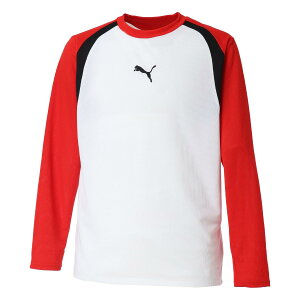 �y���z(PUMA)�v�[�} PMJ-529604-02 indiviFINAL LS SHIRT (02)PUMA WHITE - PUMA RED �����Y�E���j�Z�b�N�X
