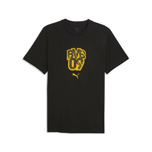 �y���z (PUMA)�v�[�} PMJ-784586-01 BVB FtblCulture Tee (01)PUMA Black-Faster Yellow �����Y�E���j�Z�b�N�X