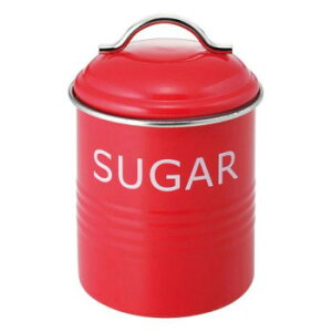 【暮らしラクラク応援セール】佐藤金属興業 SALUS 保存容器 バーネット キャニスター 赤 SUGAR【取り寄せ・返品不可商品】