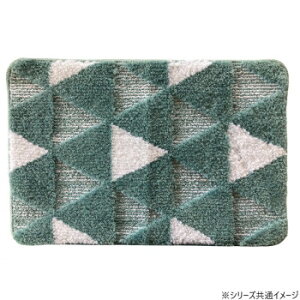【暮らしラクラク応援セール】マイクロファイバーバスマット ふわっふわ! 北欧柄 アキュエ 40×60cm BL・ブルー 2483【取り寄せ・返品不可商品】