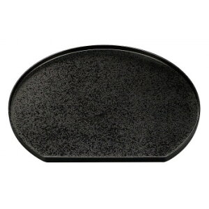 【暮らしラクラク応援セール】福井クラフト 尺3半月盆 黒乾漆クリア-タタキ 50411150【取り寄せ・返品不可商品】