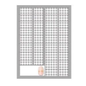 【暮らしラクラク応援セール】TSUMEKIRA(ツメキラ) ネイルシール ギンガムチェック 白 NN-GGC-001【取り寄せ・返品不可商品】