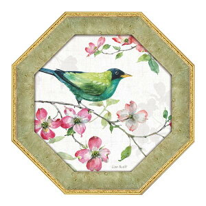 【暮らしラクラク応援セール】ユーパワー 八角 ミニゲル アートフレーム リサ オーディット 「ドッグウッド ガーデン2」 LA-02551【取り寄せ・返品不可商品】