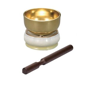 【暮らしラクラク応援セール】美濃焼 花輪 りん台3点セット(りん2.0寸) 柚【取り寄せ・返品不可商品】