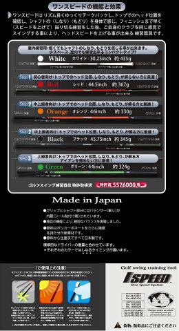 倉本昌弘プロ監修 エリート ワンスピード ゴルフ専用トレーニング器具 スイング練習器(elite OneSpeed 1SPEED 1スピード)【☆】