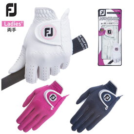 FJ フットジョイ レディース グローブナノロック フォーレディ ゴルフグローブ FGNL1PR 両手装着用 サイズ：18～21cm 女性用 手袋 2022年モデル[FootJoy]