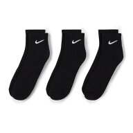 (営業日即日発送)ナイキ (NIKE) 3P エブリデイ クッション クウォーター ソックス (3足組) SX7667 ブラッ…