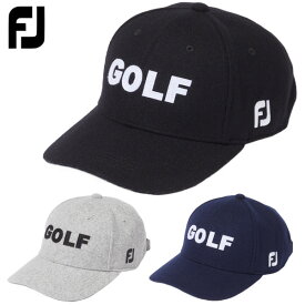 【4/21まで最大5％OFFガチ得クーポン】(営業日即日発送)　クリアランス フットジョイ MEN'S メルトンGOLF(ゴルフ)キャップ FH23AMC メンズ 2023年秋冬[FootJoy]