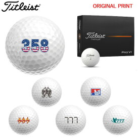 【オリジナルマークプリントボール(納期2-3日)】タイトリスト PROV1 ゴルフボール 1ダース(12球入り) 2025年モデル ゾロ目 マーク入り