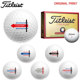 ★12/15まで最大10％OFFクーポン★【オリジナルマークプリントボール(納期2-3日)】【2ダースセット】タイトリスト HVC SOFT DISTANCE ソフトディスタンス ゴルフボール 2022年 ターゲットラインB マーク入り