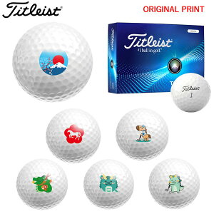 【オリジナルマークプリントボール(納期2-3日)】タイトリスト ツアーソフト(TOUR SOFT) ゴルフボール 1ダース(12球入り) 2024年モデル 干支プリント マーク入り