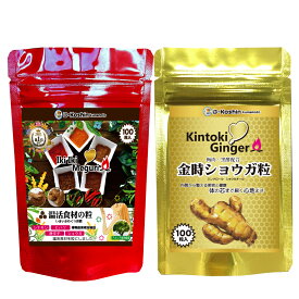 【29日～★クーポン利用で24％OFF】燃焼系 サプリ 金時生姜 サプリセット 各100粒 発汗サプリ 基礎体温 上げる ピぺリン 唐辛子サプリ カプサイシン 発汗 いきいきめぐり 寒暖差 体温める食べ物 気温差 基礎体温 低体温 ショウガサプリ スパイス シナモン 桂皮 ヒハツ