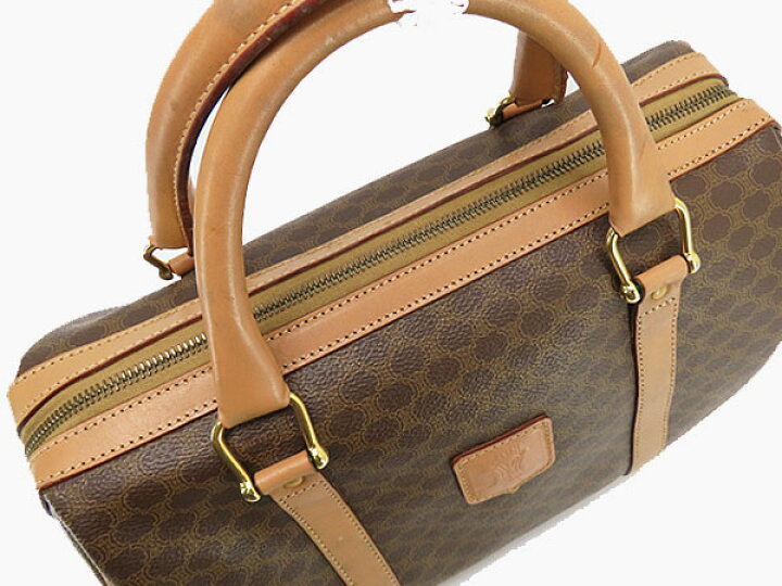 楽天市場】セリーヌ CELINE ヴィンテージ マカダム ミニボストンバッグ 