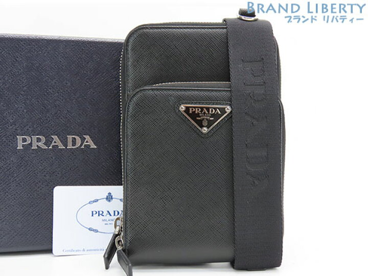 楽天市場】【新品同様】プラダ PRADA サフィアーノ スマートフォン  