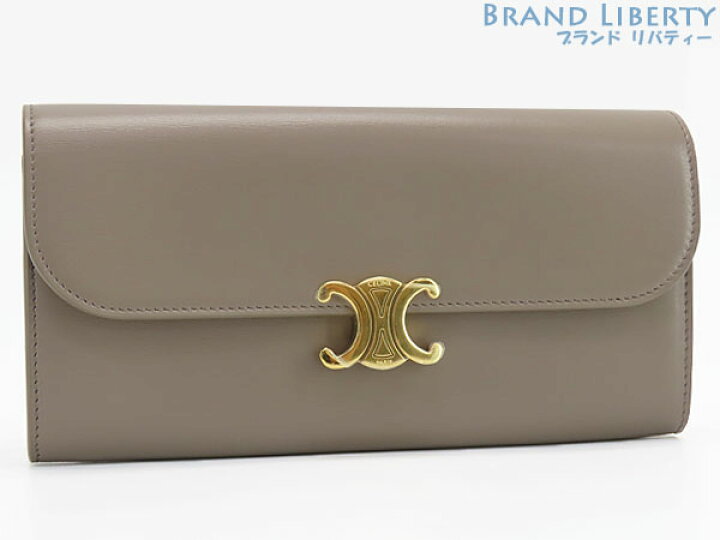 楽天市場】【未使用】セリーヌ CELINE トリオンフ ラージウォレット 二  