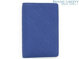 【激レア未使用】ルイヴィトン　LOUIS VUITTON　トリヨン　オーガナイザー ドゥ ポッシュ　カードケース　パスケース　名刺入れ　ネオンブルー　M80585　【中古】