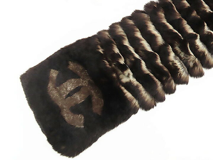 楽天市場】【ほぼ新品】シャネル CHANEL ココマーク オリラグ ファー 