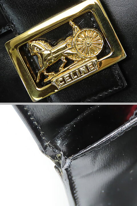 楽天市場】【激レア美品】セリーヌ CELINE ヴィンテージ 馬車金具 