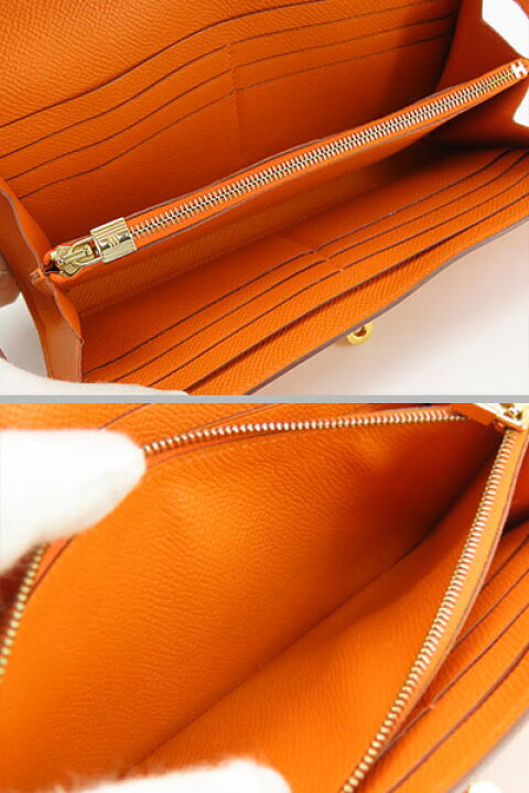 楽天市場】【美品】エルメス HERMES ケリーウォレット ロング 二つ折り 