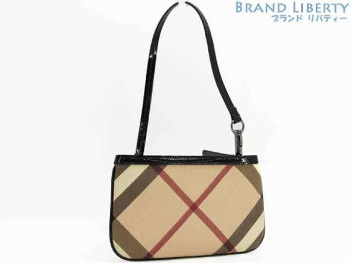 楽天市場】【未使用】バーバリー BURBERRY チェック柄 ポーチ 