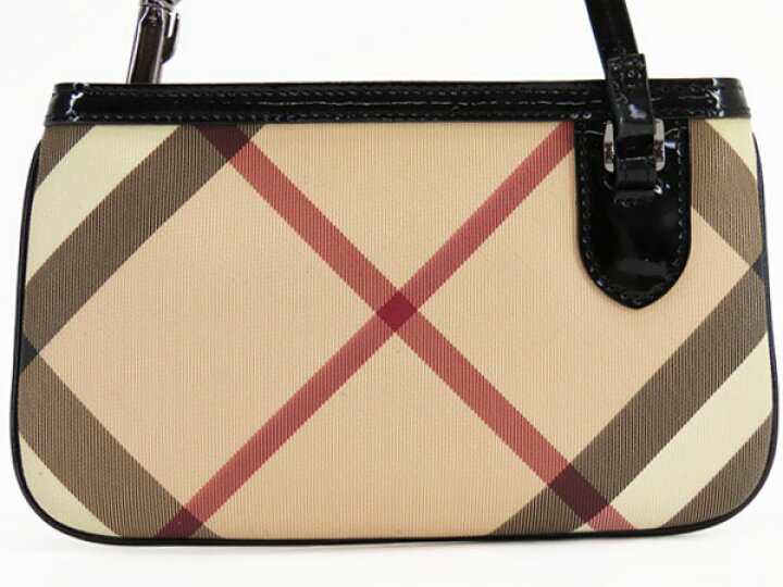 楽天市場】【未使用】バーバリー BURBERRY チェック柄 ポーチ 