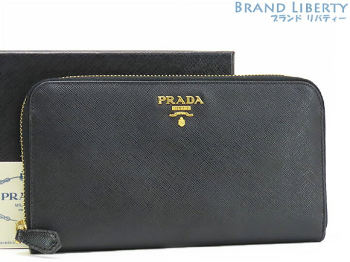 楽天市場】【美品】プラダ PRADA サフィアーノ メタル ジップ 