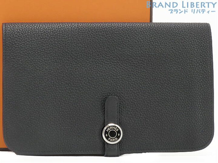 楽天市場】【超美品】エルメス HERMES ドゴン デュオ GM 二つ折り長 