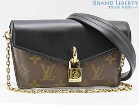 【超美品】ルイヴィトン　LOUIS VUITTON　モノグラム　パドロック オンストラップ　2WAY チェーン ショルダーバッグ　クラッチバッグ　ハンドバッグ　ベルトバッグ　ウエストバッグ　ノワール ブラック　M80559　【中古】