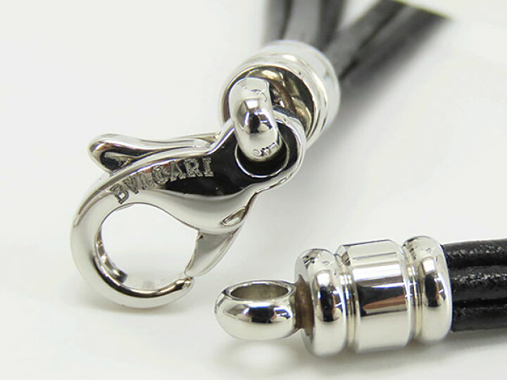 楽天市場】【新品同様】ブルガリ BVLGARI レザー 5連 チョーカー 