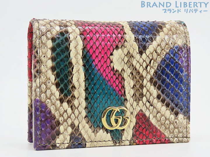 楽天市場】【レア未使用】グッチ GUCCI GGマーモント パイソン カード 