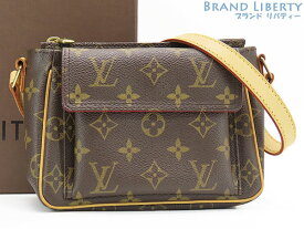 【美品】ルイヴィトン　LOUIS VUITTON　モノグラム　ヴィバ シテ PM　斜め掛け ショルダーバッグ　ショルダーポーチ　ポシェット　ダークブラウン　M51165　【中古】